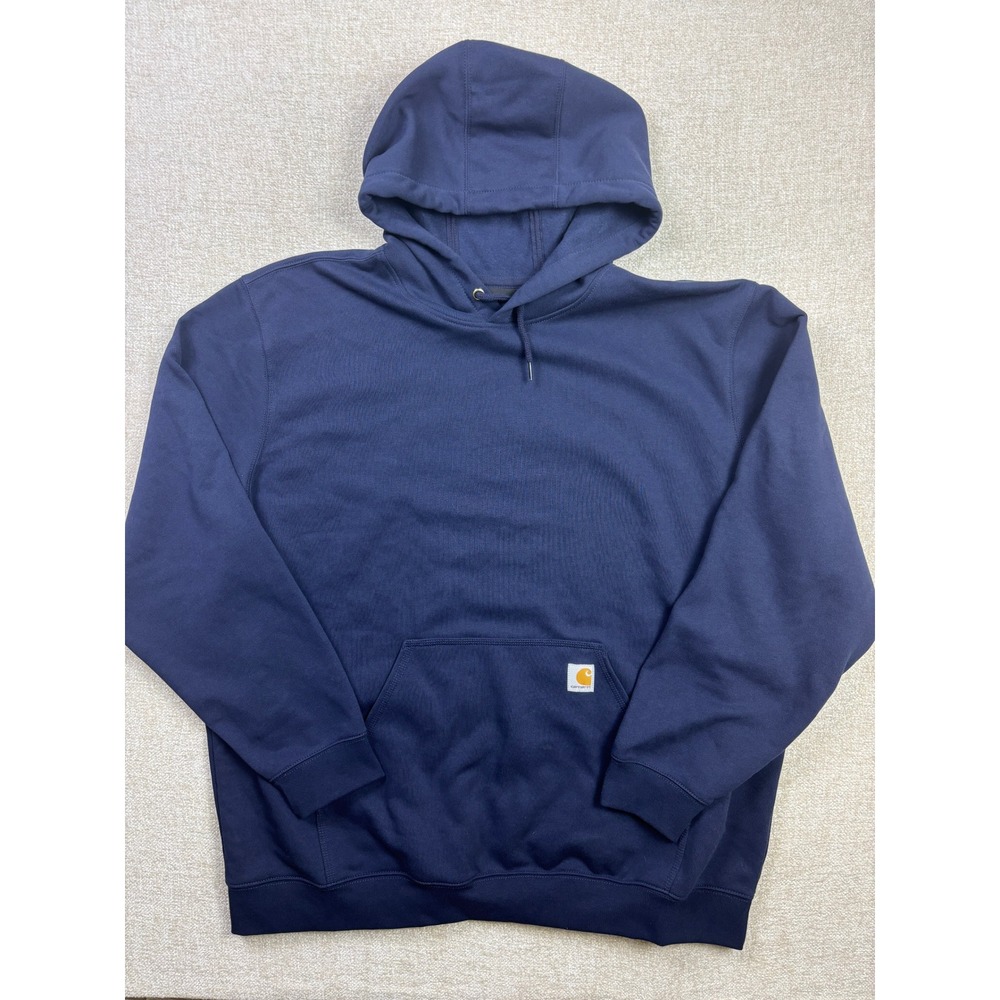 Carhartt Mens Loose Fit Midweight Hoodie Navy Blue Sweatshirt 2XL K121 NVY